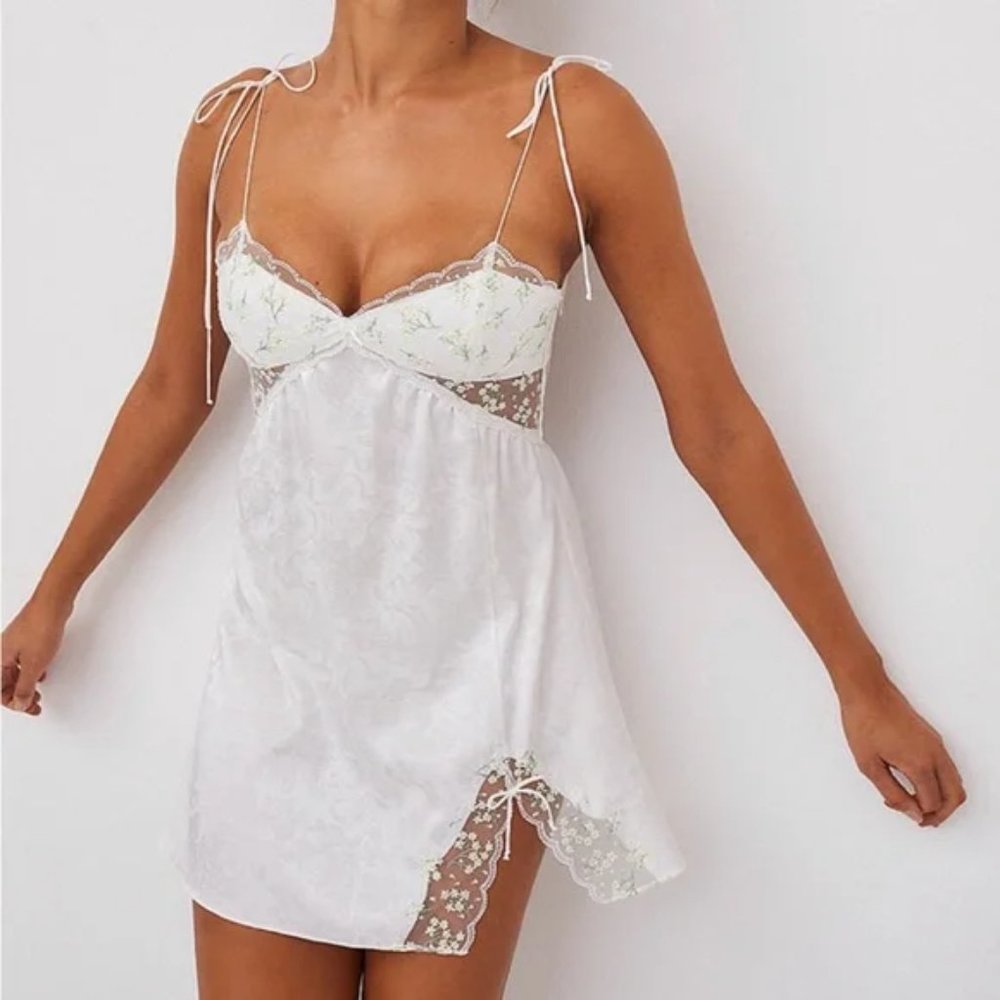 FOR LOVE & LEMONS Baby's Breath Slip Dress